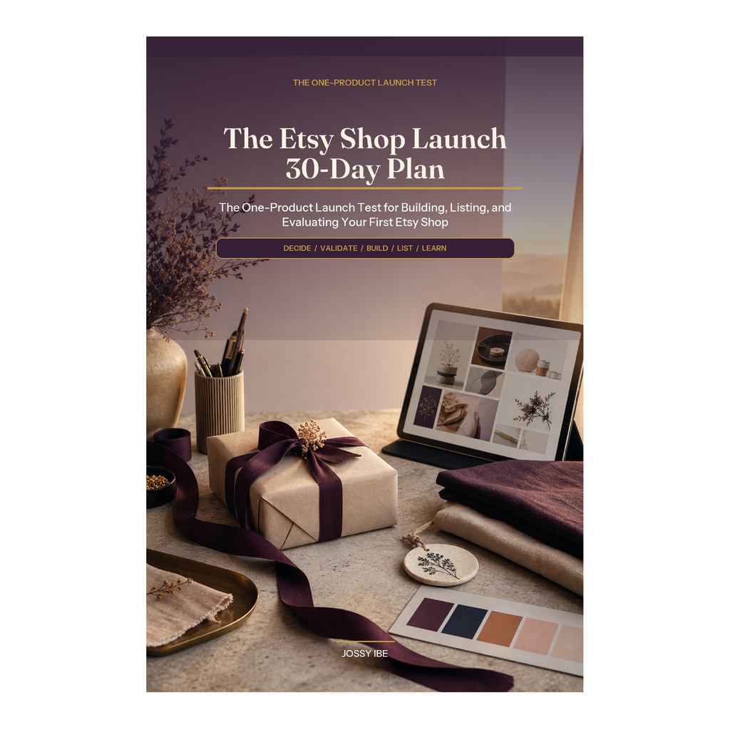 The Etsy Shop Launch 30-Day Plan