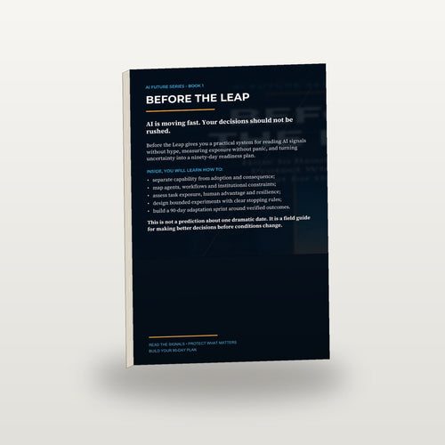 Before the Leap premium realistic back-cover book mockup