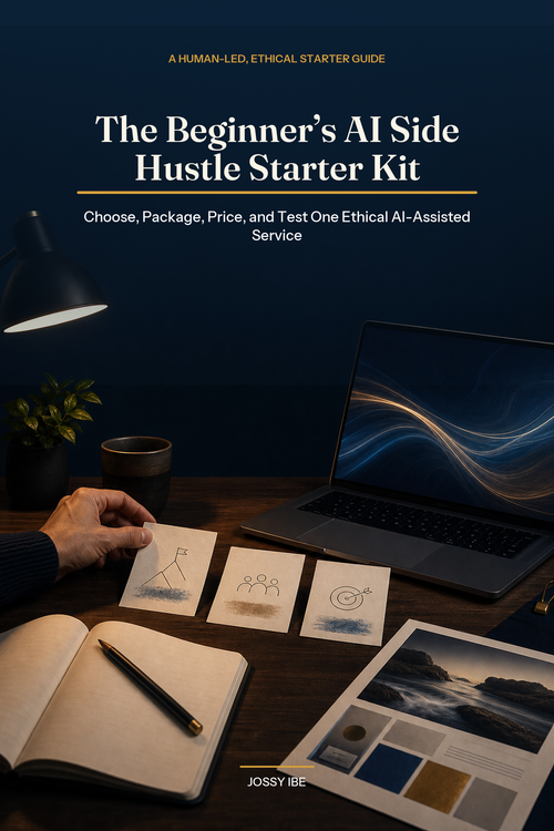 The Beginner's AI Side Hustle Starter Kit ebook cover