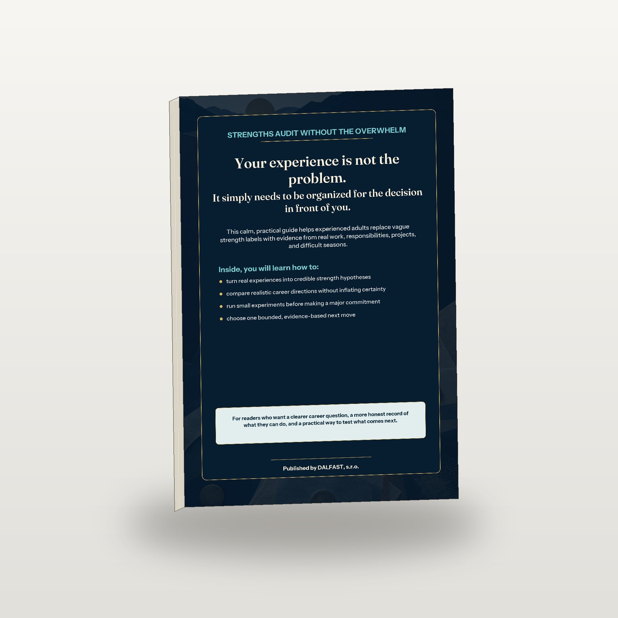 Strengths Audit Without the Overwhelm back cover