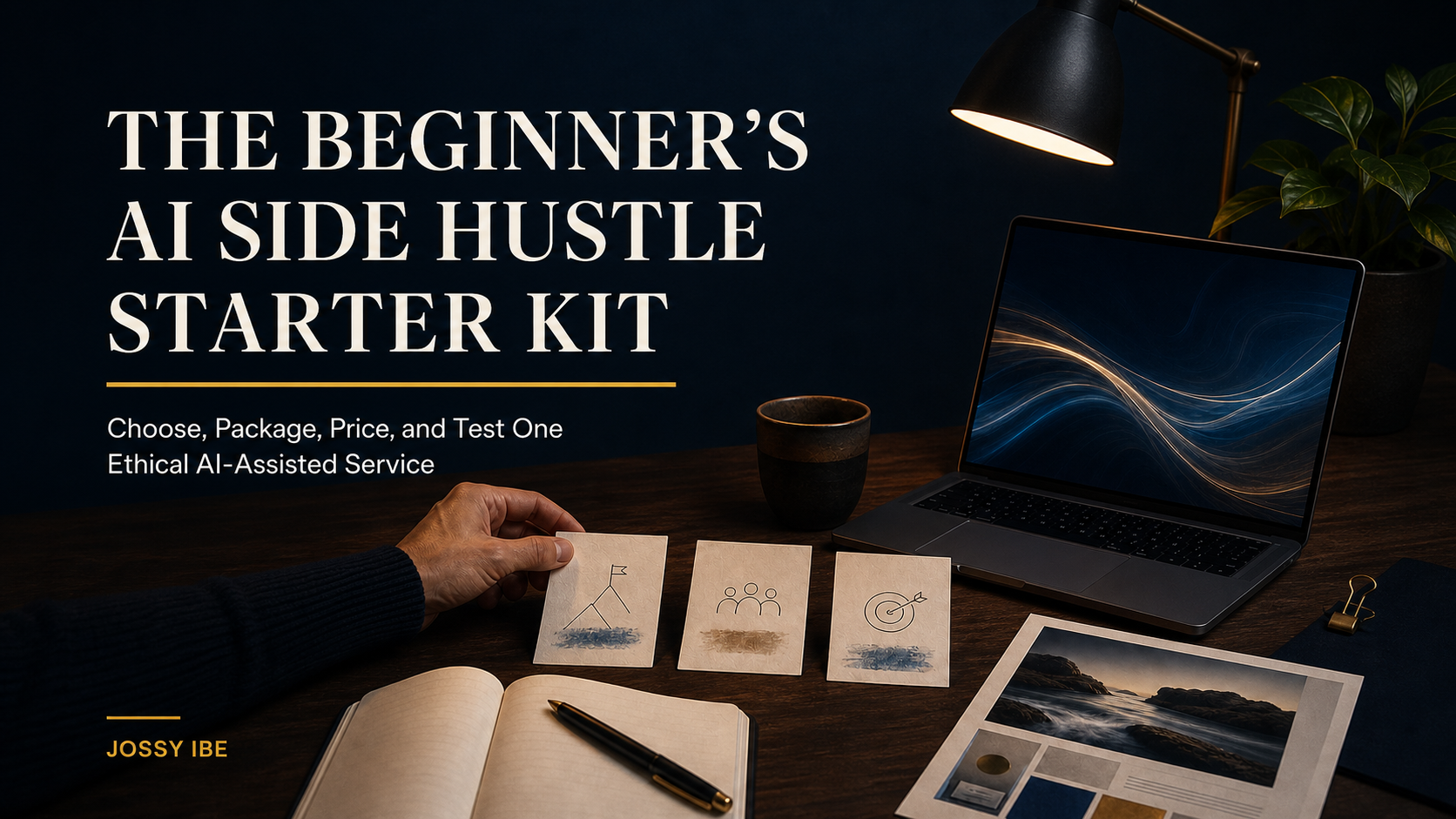 The Beginner's AI Side Hustle Starter Kit promotional landscape image