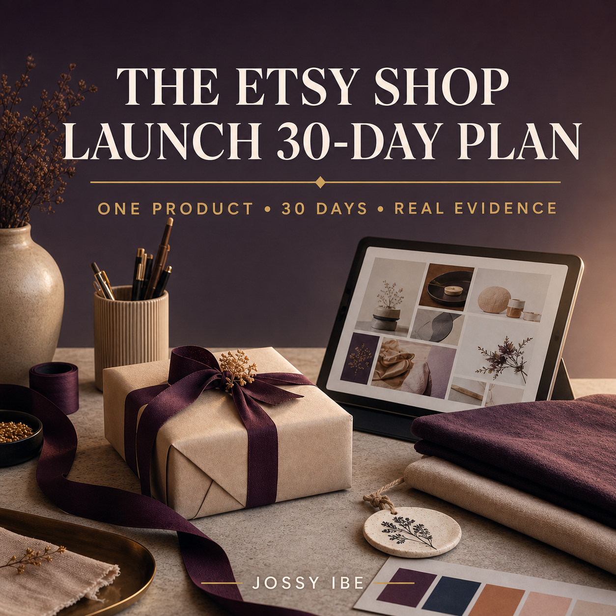 The Etsy Shop Launch 30-Day Plan square promotional image