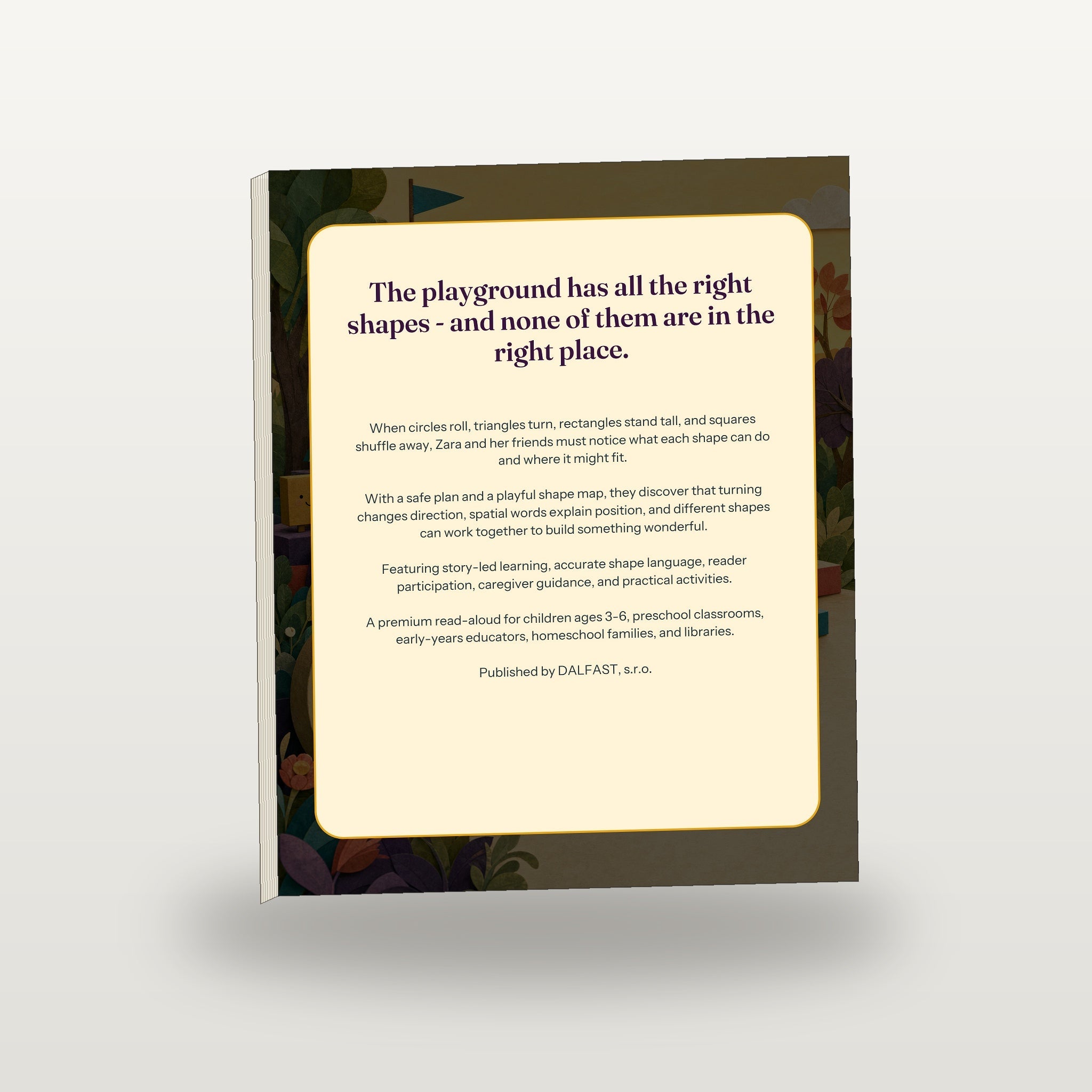 The Shape-Shifting Playground back cover